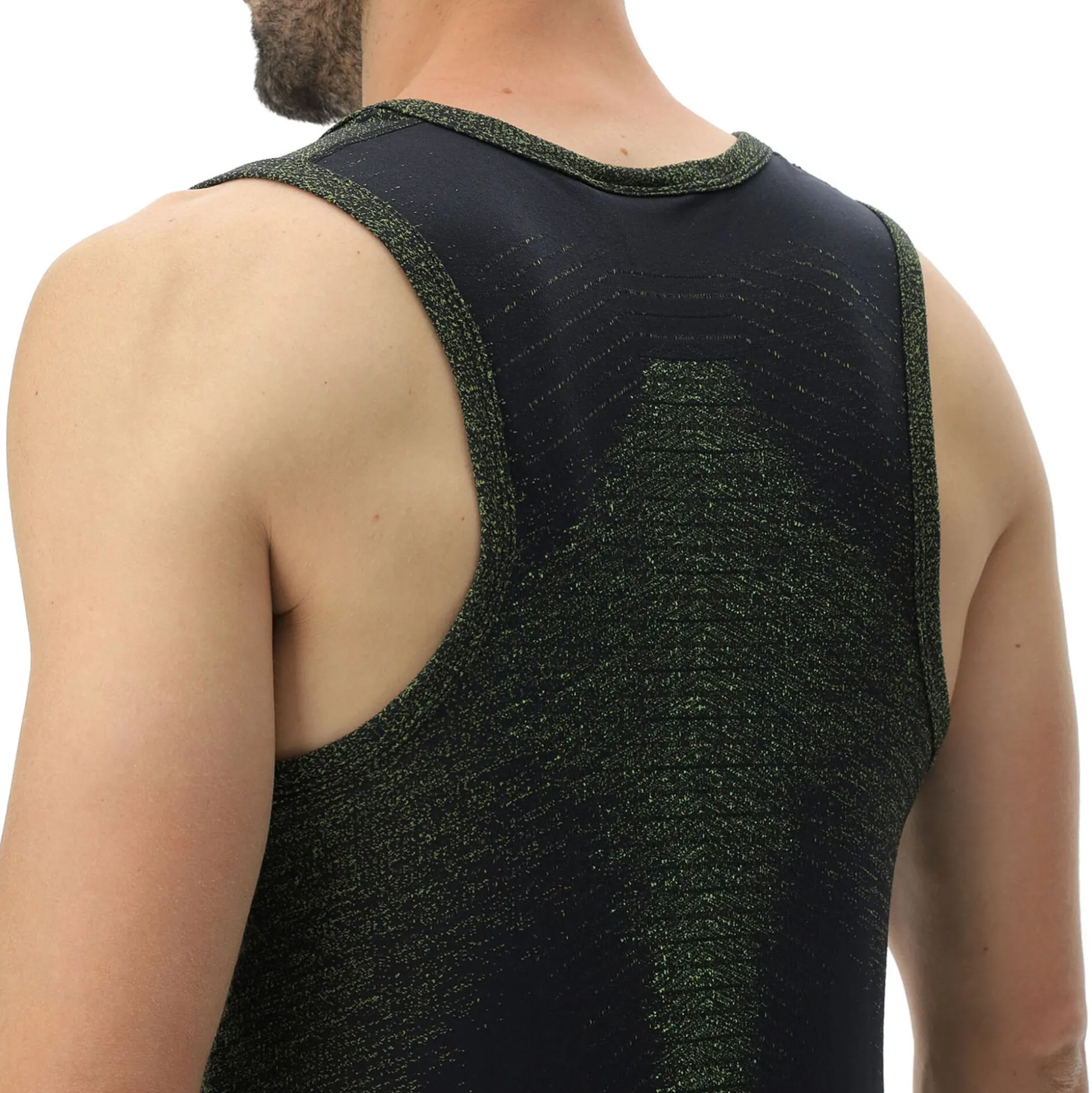 Shop Exceleration OW Sleeveless Running Shirt Men - Black, Green Running Clothing|Tops