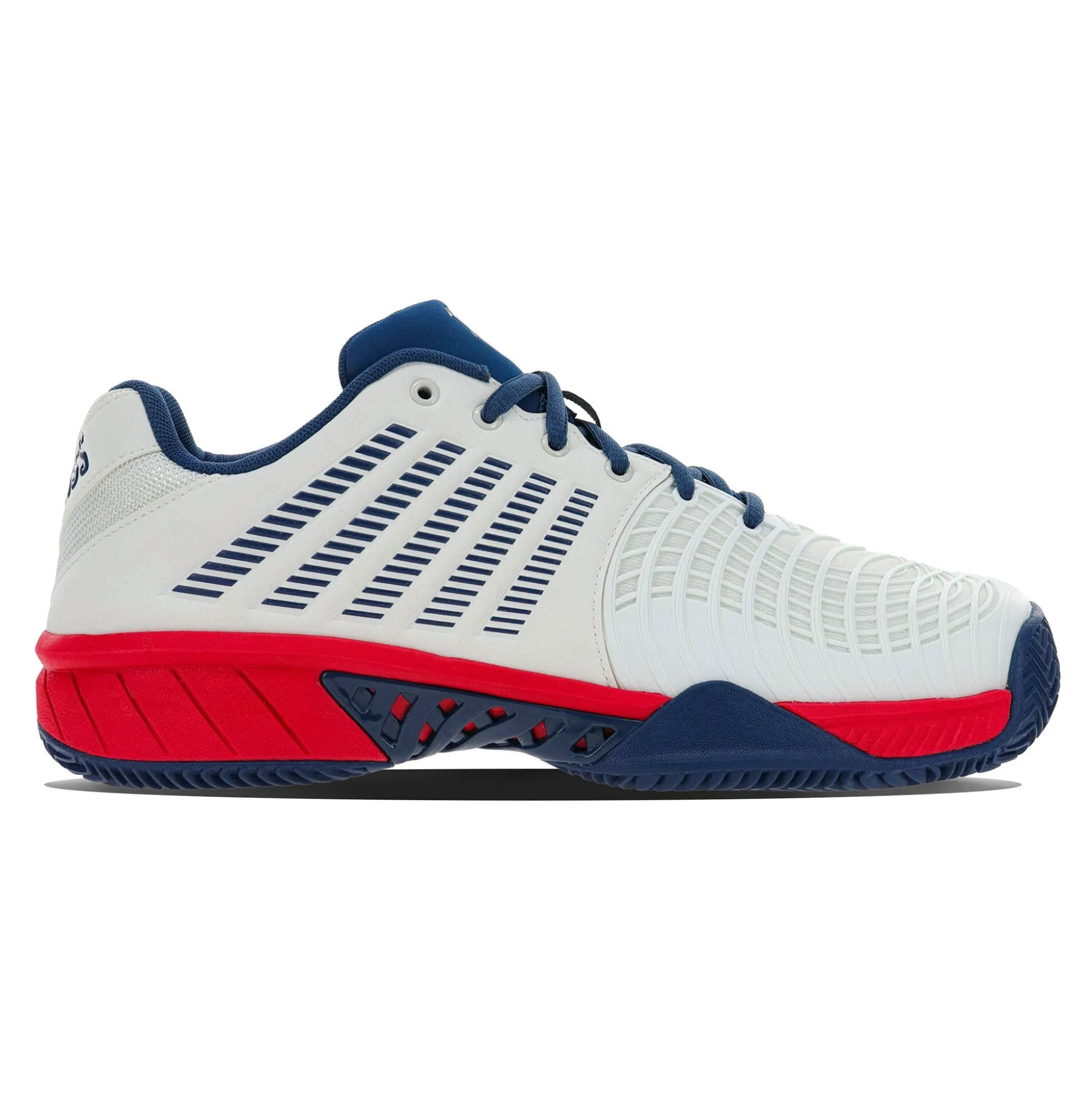 Best Express Light 3 Clay Court Shoe Men - White, Red Clay Court Shoes
