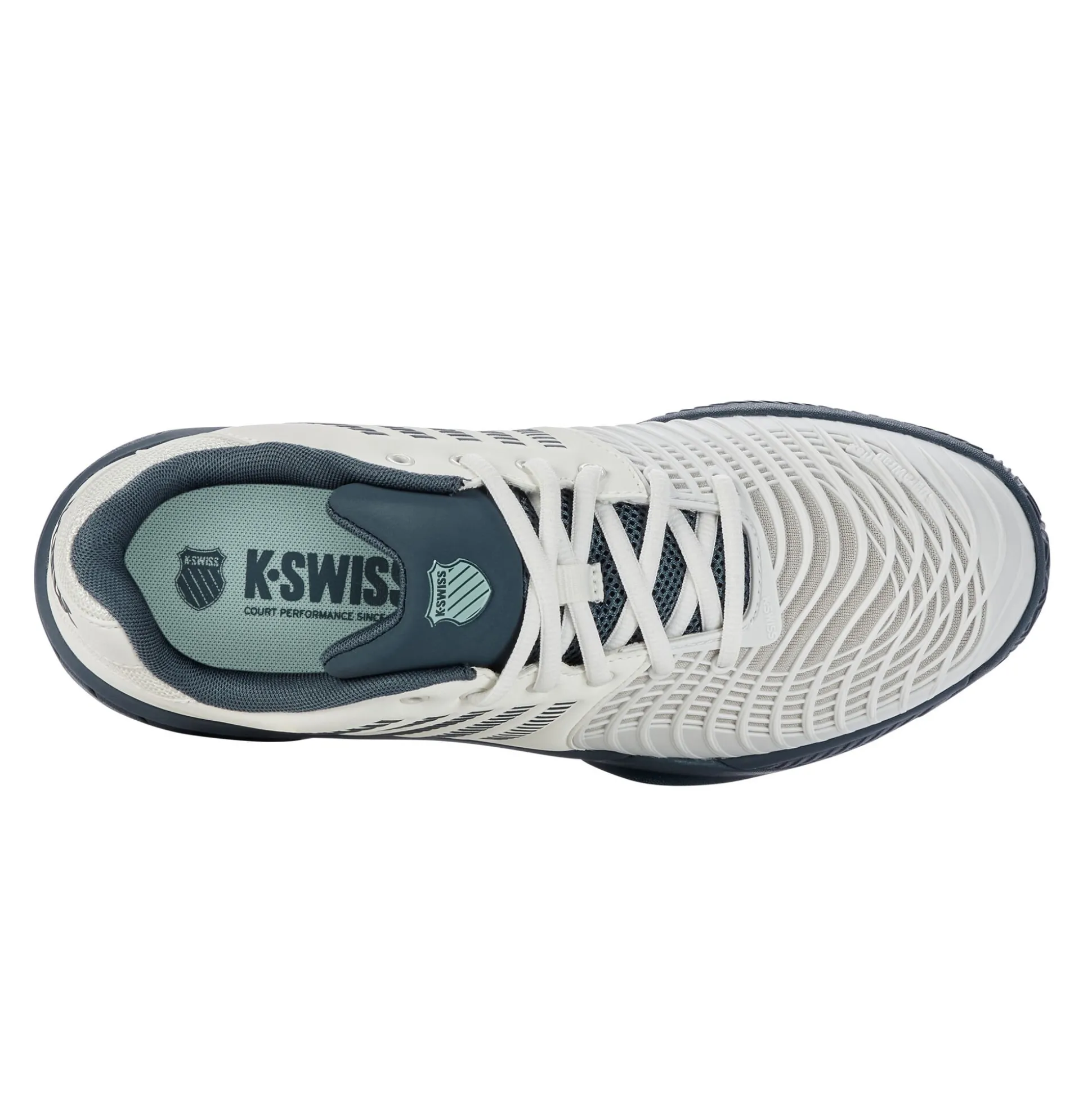 Shop Express Light 3 Clay Court Shoe Men - White, Petrol Clay Court Shoes