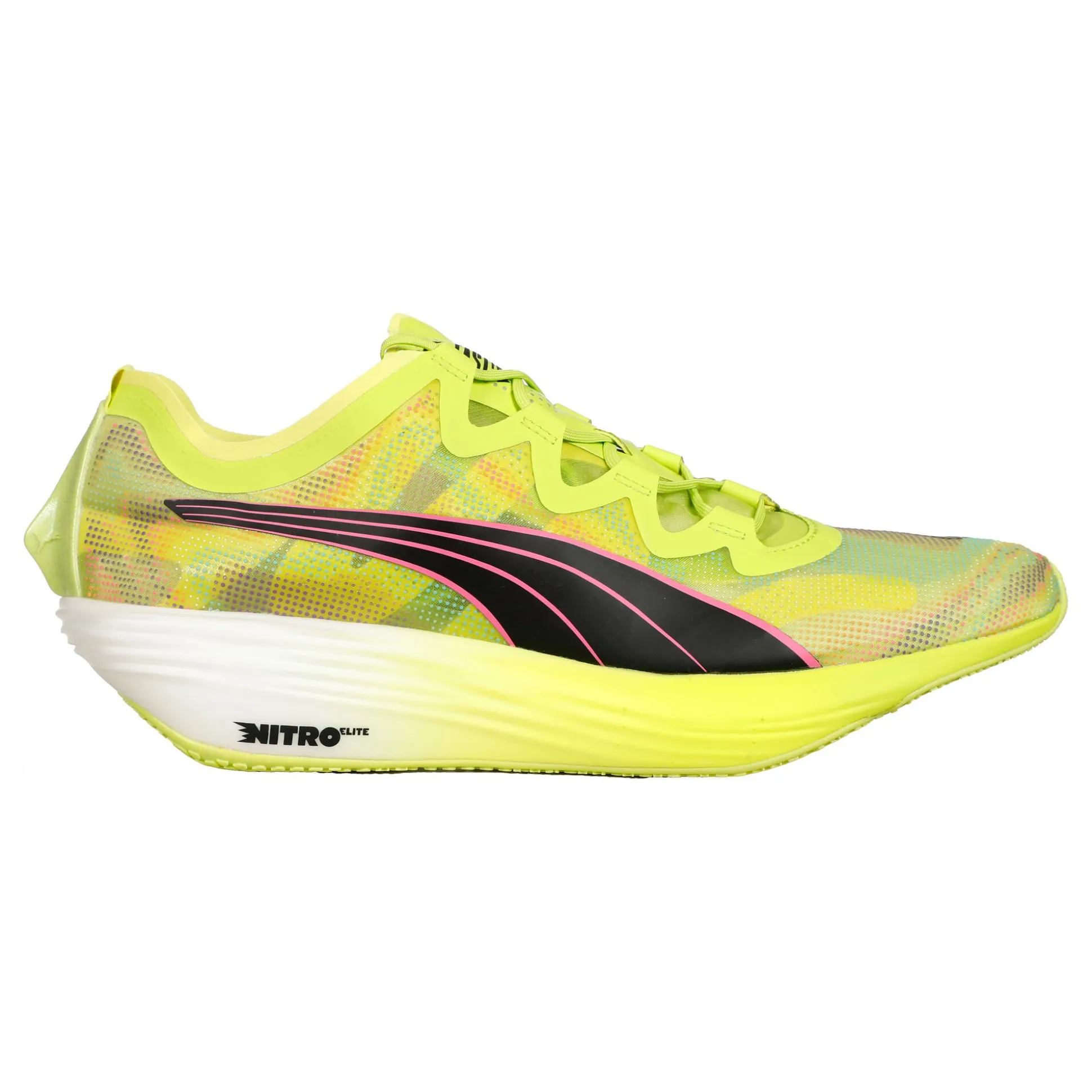 Cheap FAST-FWD Nitro Elite Psychedelic Rush Competition Running Shoe Women - Lime, Black Running Shoes