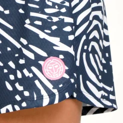 Shop Fingerprint Printed 2in1 Shorts Women - Dark Blue, White Shorts