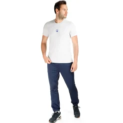 Shop Flashy Retro Tie-Break T-Shirt Men - Lightgrey, Blue Shirts