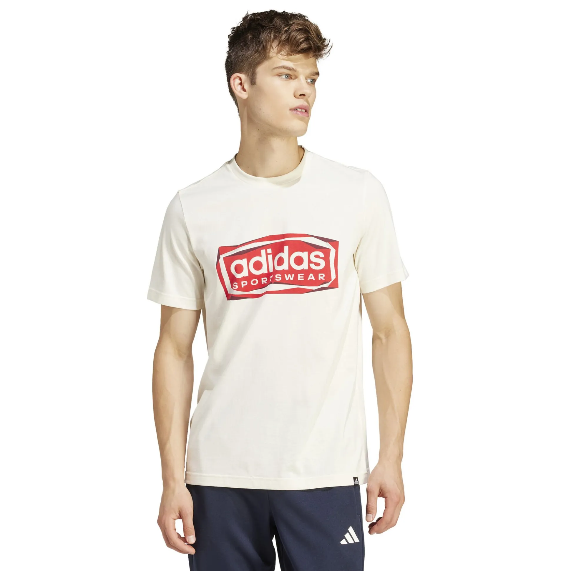Cheap FLD SPW Logo T-Shirt Men - Cream, Red Shirts