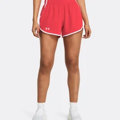 Cheap Fly By 3in Running Shorts Women - Red, White Running Clothing
