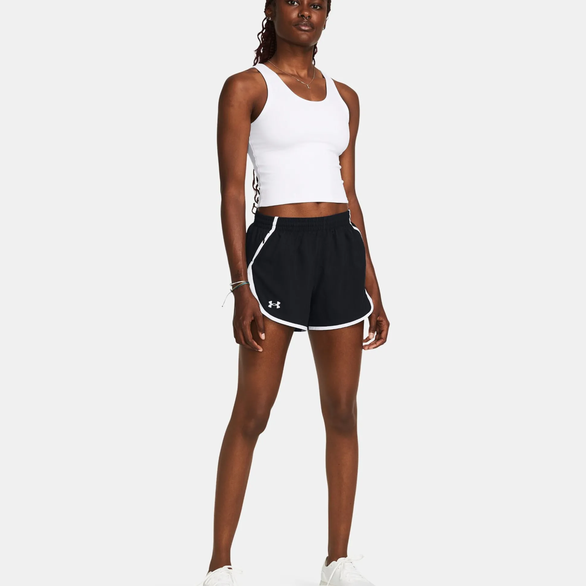 Fashion Fly By Shorts Women - Black, White Running Clothing|Shorts