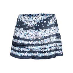 New Forget Me Not Scallop Skirt Women - Blue, White Skirts