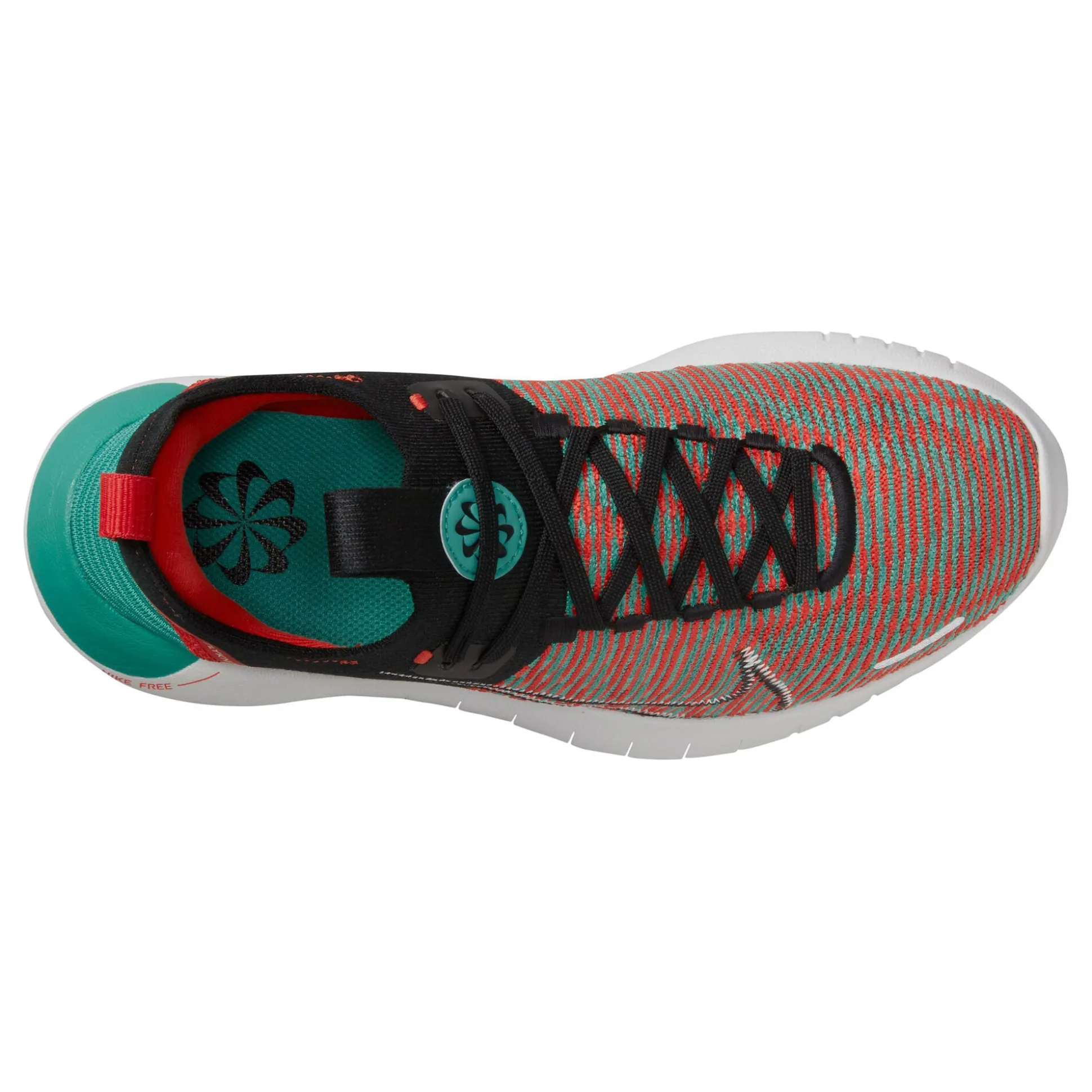 New Free Run Flyknit Next Nature Neutral Running Shoe Women - Red, Turquoise Running Shoes
