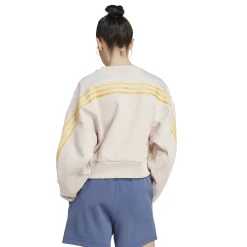 Discount Future Icon 3 Stripes Sweatshirt Women - Beige, Yellow Hoodies & Sweaters