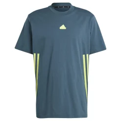 Online Future Icon 3 Stripes T-Shirt Men - Dark Grey, Lime Shirts