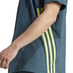 Online Future Icon 3 Stripes T-Shirt Men - Dark Grey, Lime Shirts