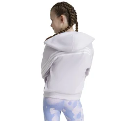 Clearance Future Icon 3Stripes Zip Hoodie Girls - Lilac, White Jackets
