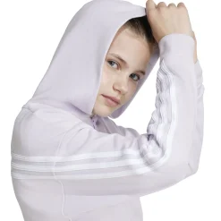 Clearance Future Icon 3Stripes Zip Hoodie Girls - Lilac, White Jackets