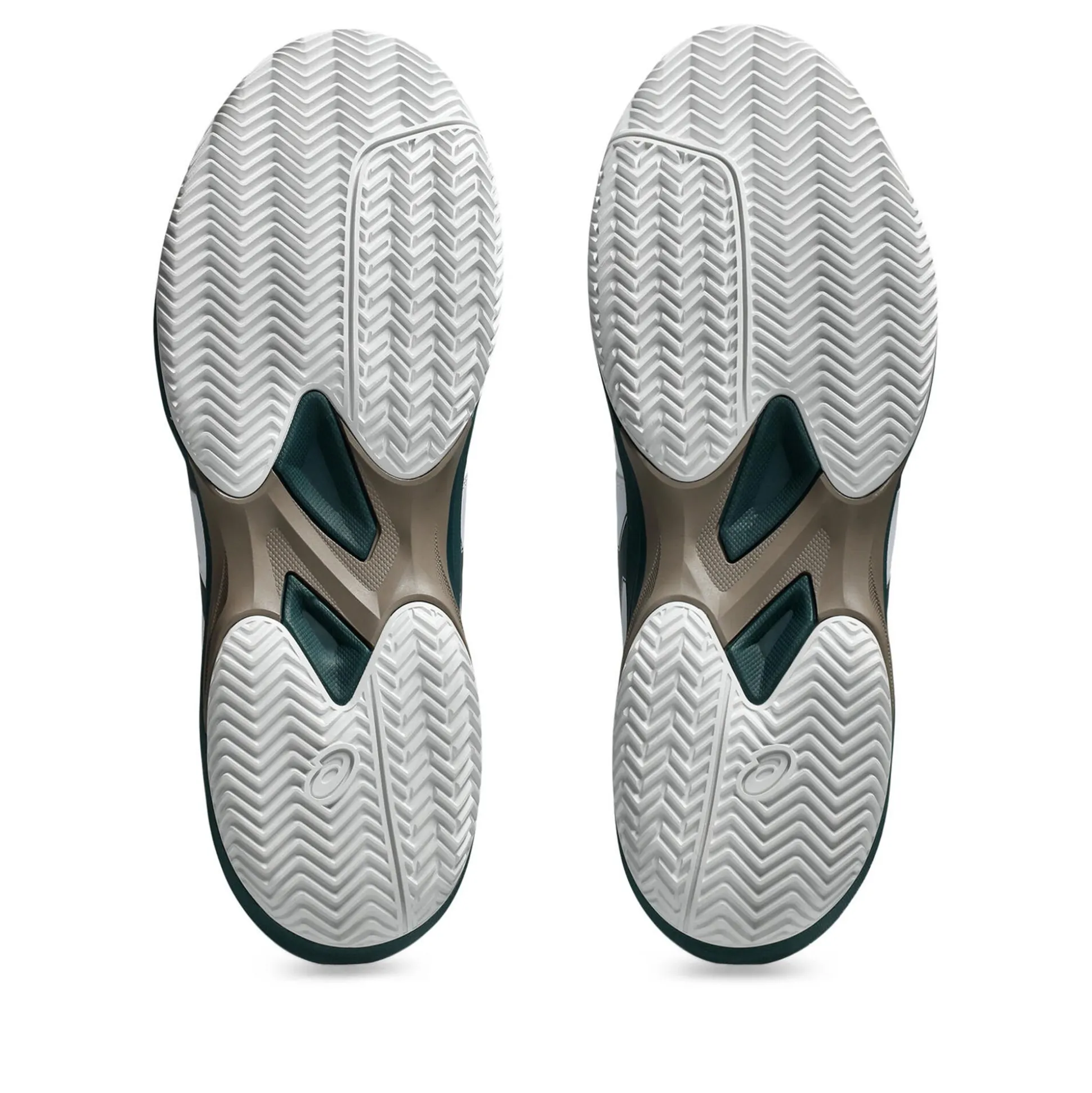 Online Game FF Clay Court Shoe Men - White, Dark Green Clay Court Shoes