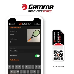 Store Racket Info Internationale Version Stringing Sticker 16 Pack - Black Racket Accessories