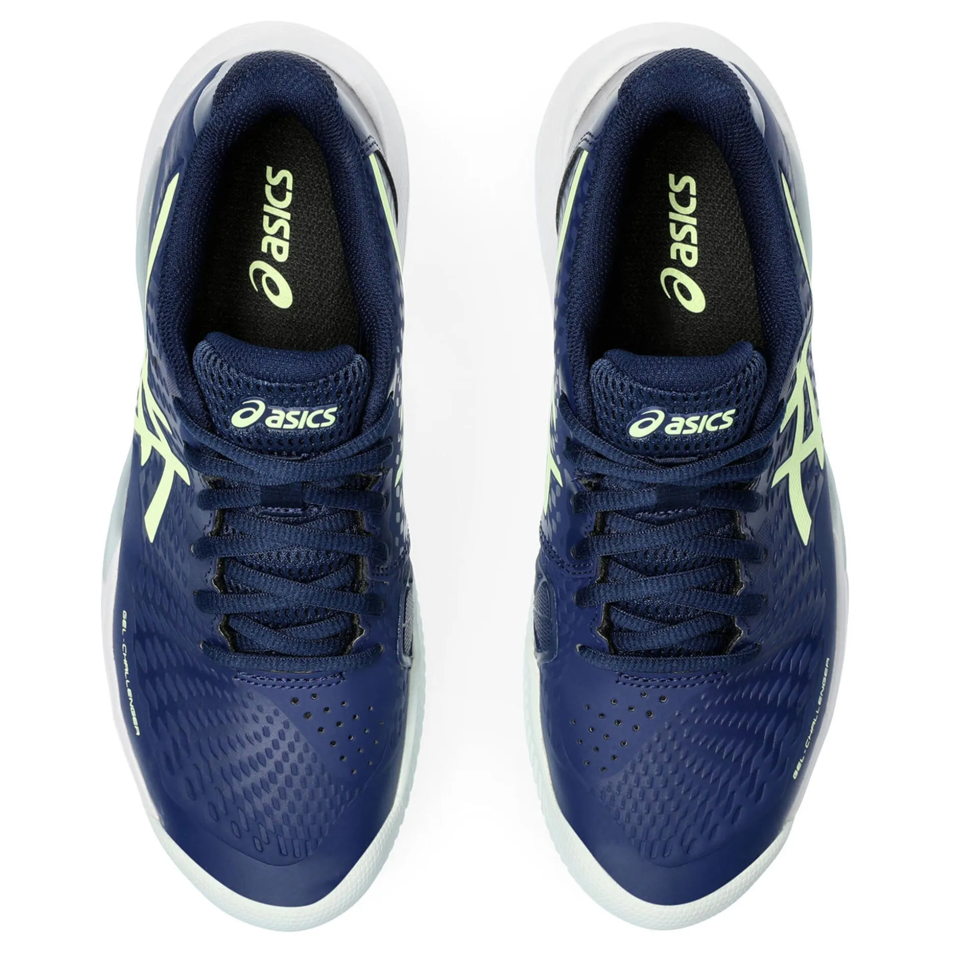 Clearance Gel-Challenger 14 Clay Court Shoe Women - Dark Blue, Neon Yellow Clay Court Shoes