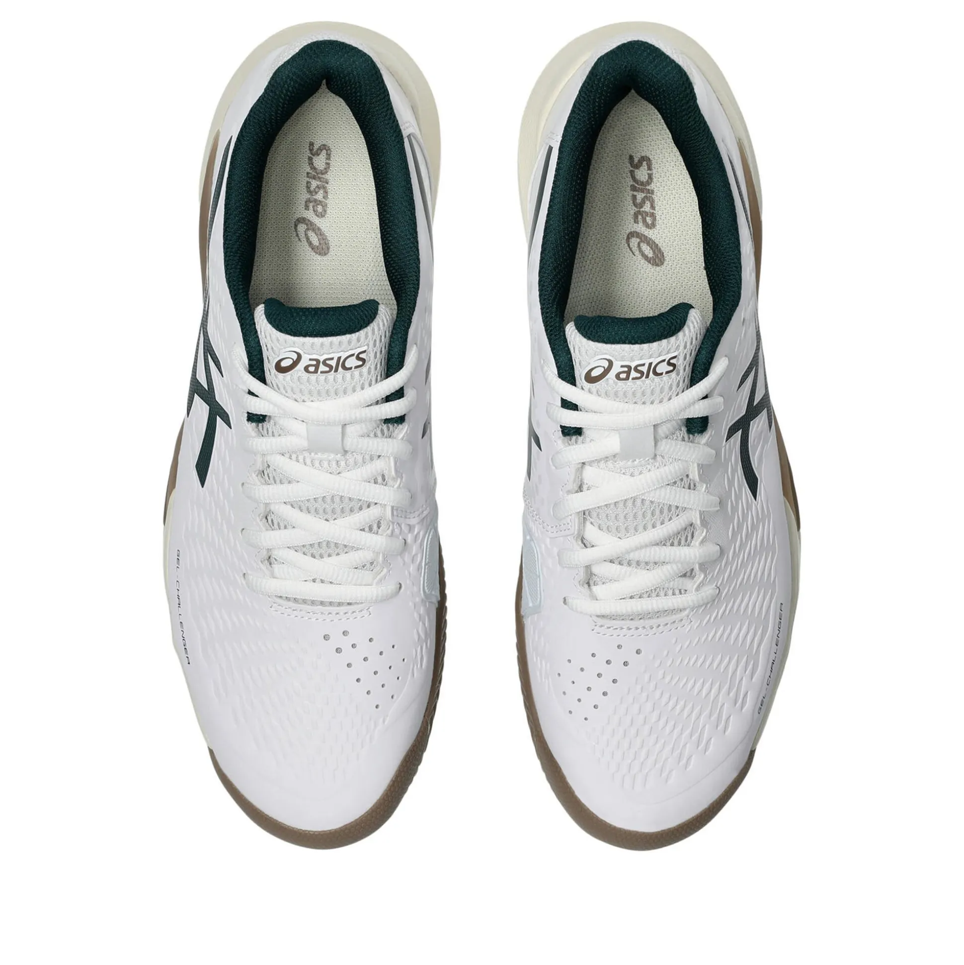 Sale Gel-Challenger 14 Clay Court Shoe Men - White, Dark Green Clay Court Shoes