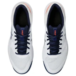 Hot Gel-Dedicate 8 Clay Court Shoe Men - White, Dark Blue Clay Court Shoes