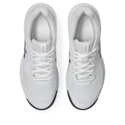 Best Sale Gel-Dedicate 8 Clay Court Shoe Women - White, Dark Blue Clay Court Shoes