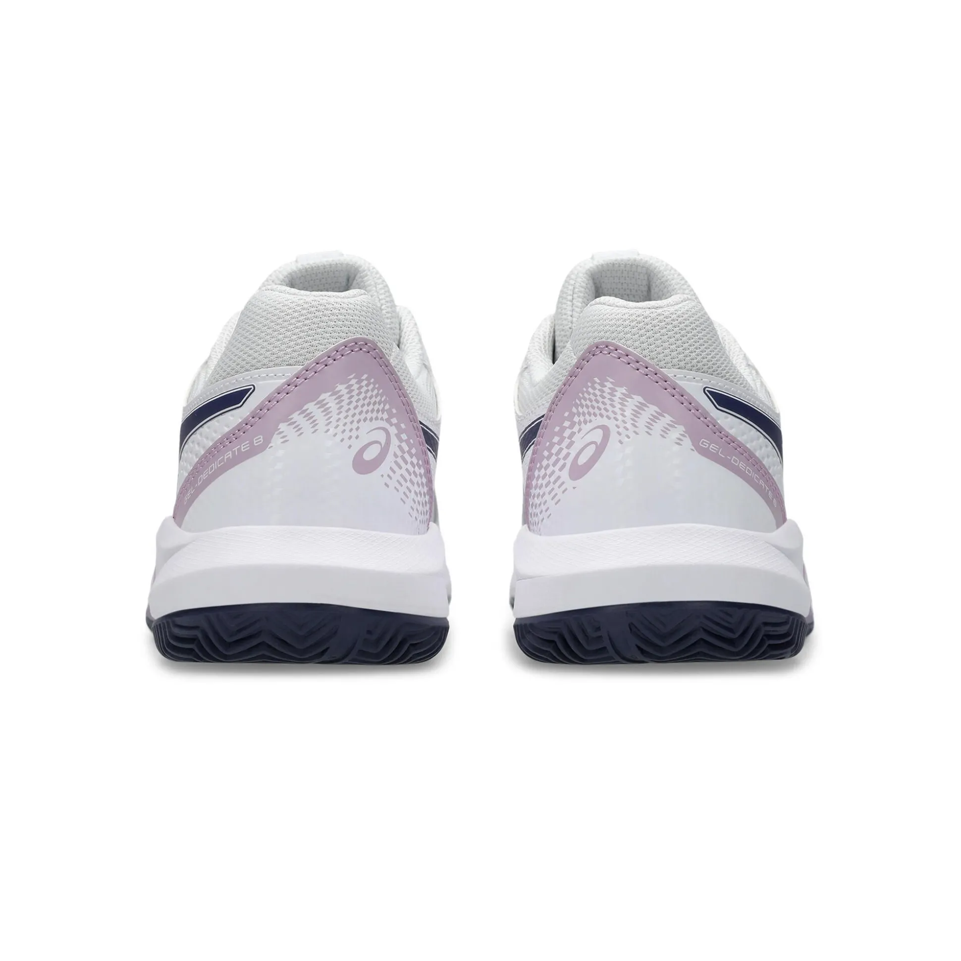 Best Sale Gel-Dedicate 8 Clay Court Shoe Women - White, Dark Blue Clay Court Shoes