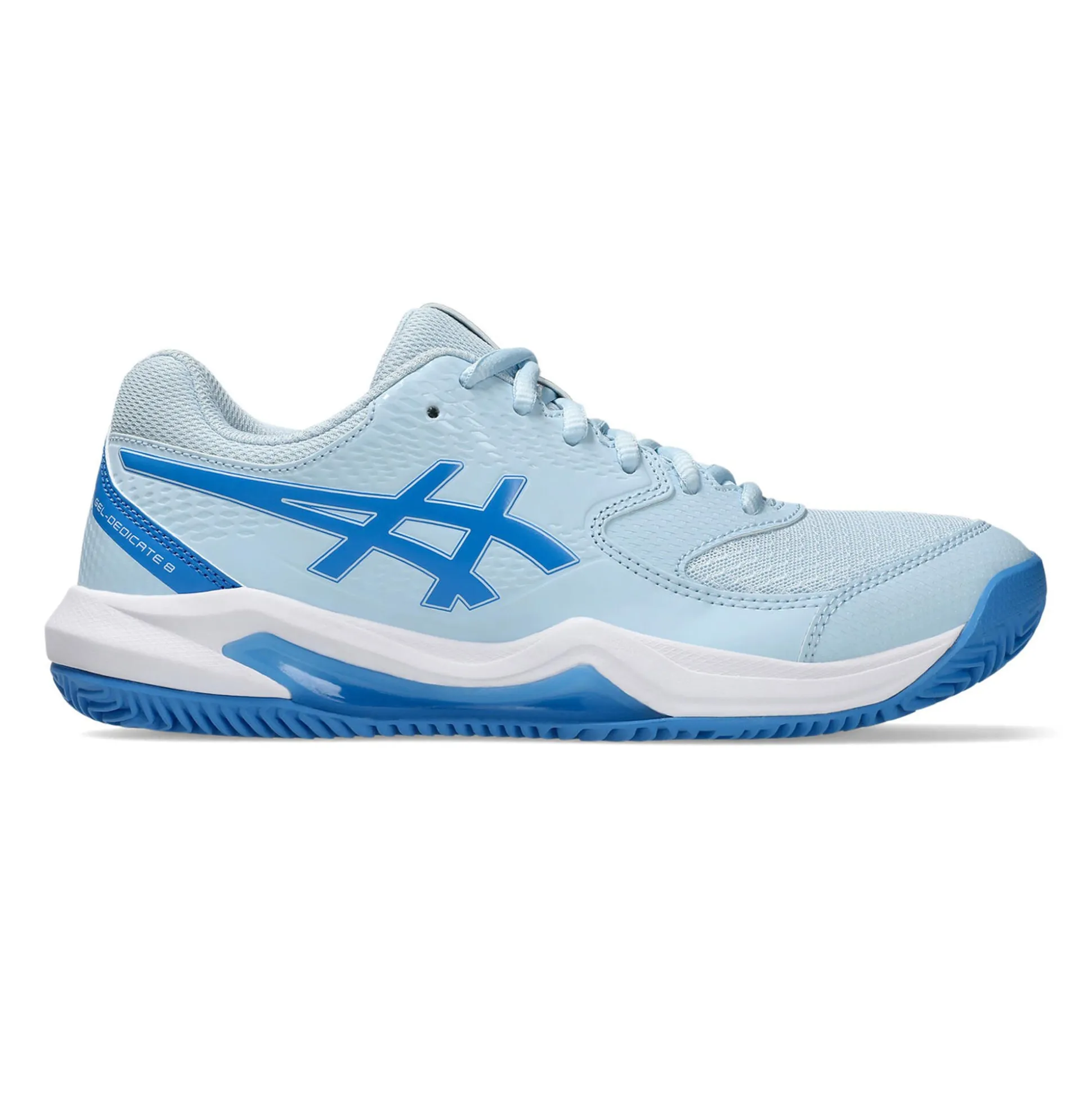 Cheap Gel-Dedicate 8 Clay Court Shoe Women - Light Blue, Blue Clay Court Shoes