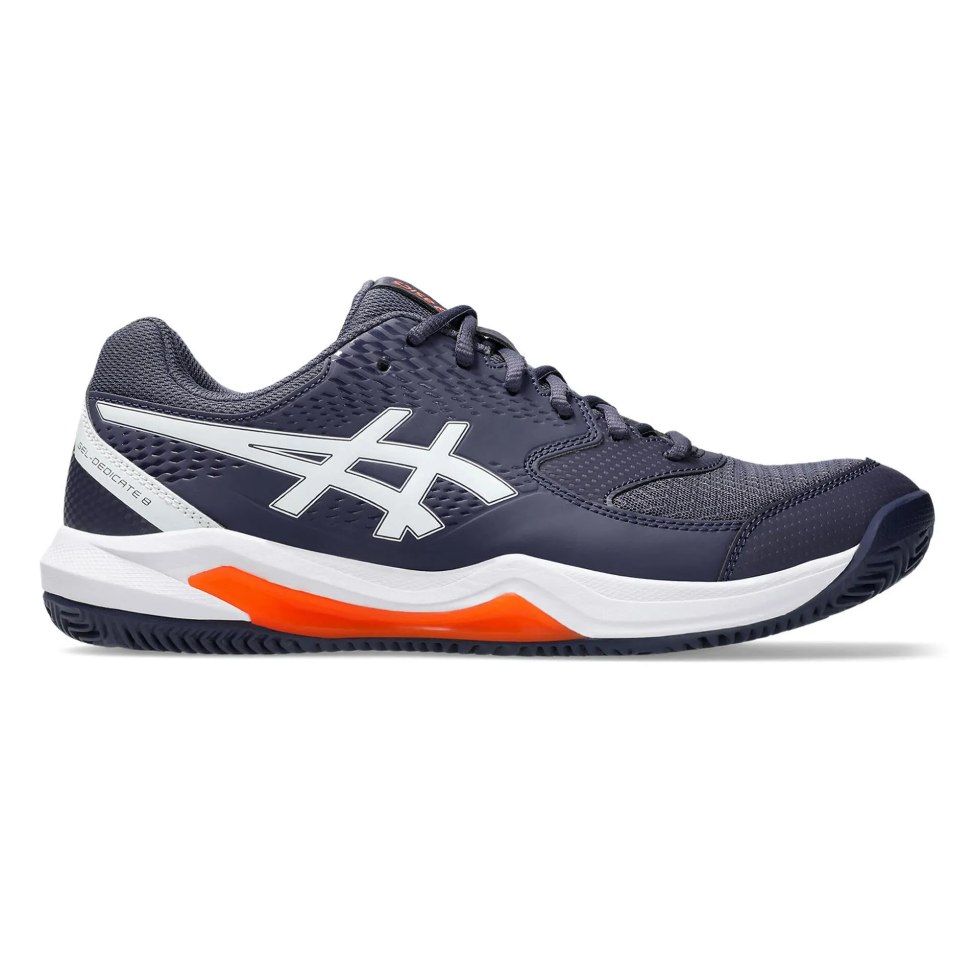 Sale Gel-Dedicate 8 Clay Court Shoe Men - Dark Blue, White Clay Court Shoes