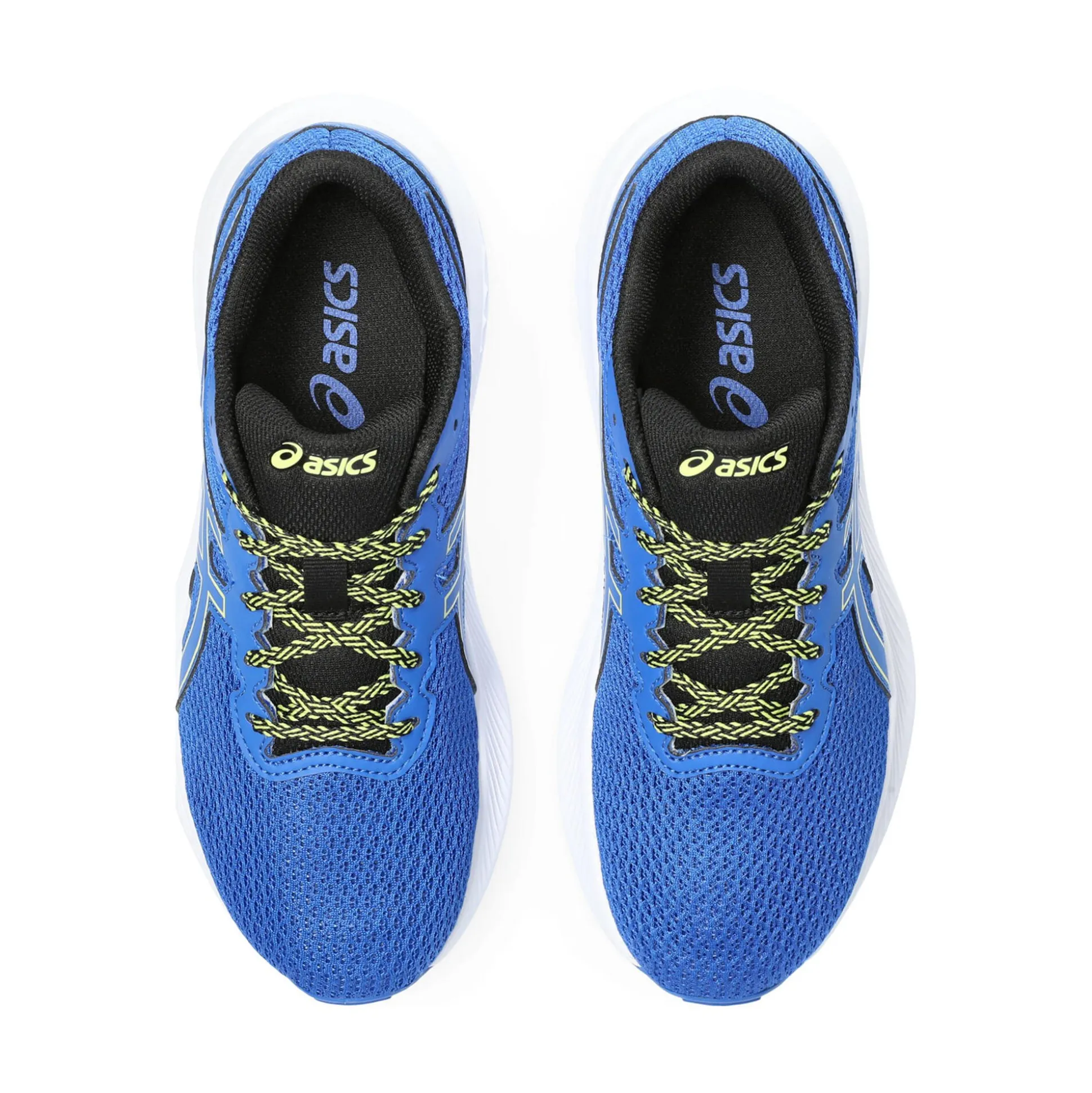 Outlet Gel-Excite 10 GS Neutral Running Shoe Kids - Blue, Neon Yellow Running Shoes