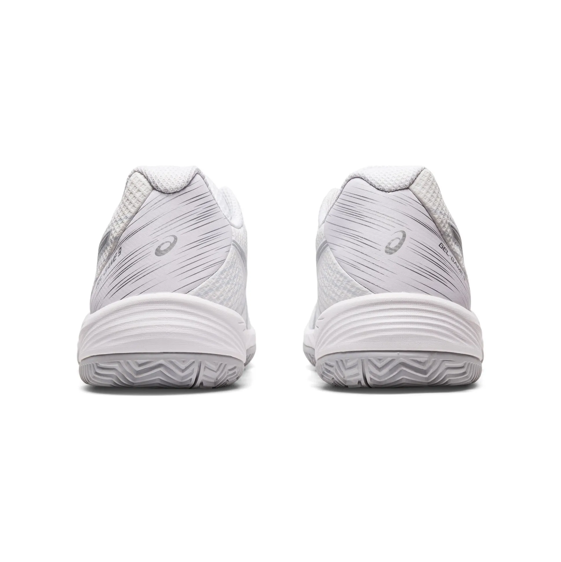Cheap Gel-Game 9 Clay Court Shoe Women - White, Silver Clay Court Shoes