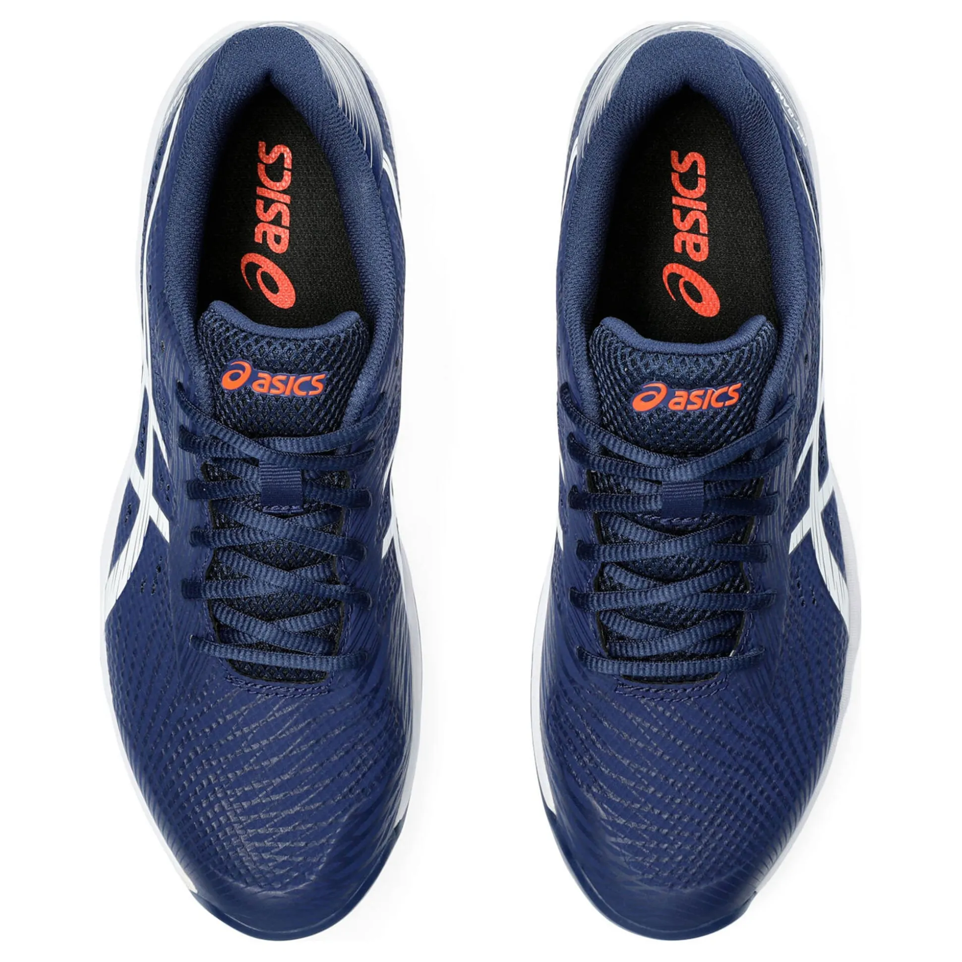 Best Sale Gel-Game 9 Clay Court Shoe Men - Dark Blue, White Clay Court Shoes