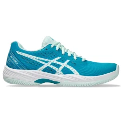 Cheap Gel-Game 9 Clay Court Shoe Women - Blue, White Clay Court Shoes