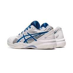 Flash Sale Gel-Game 8 GS Clay Court Shoe Kids - White, Blue Clay Court Shoes