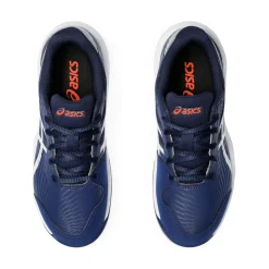 Store Gel-Game 9 GS Clay Court Shoe Kids - Dark Blue, Silver Clay Court Shoes