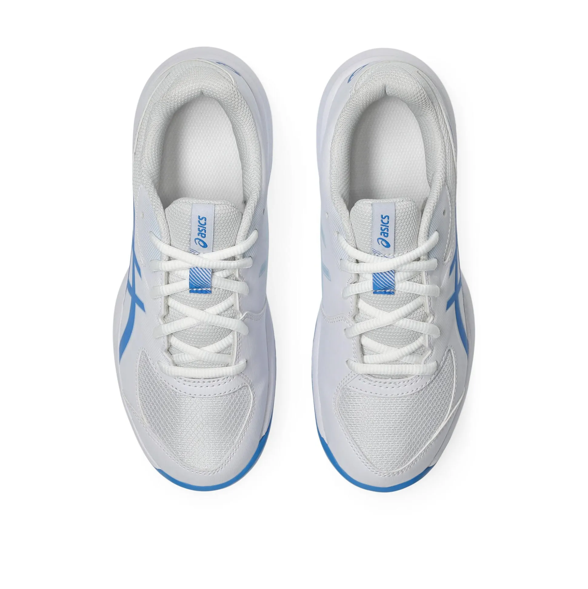 Shop Gel-Game 10 GS Clay Court Shoe Kids - White, Blue Clay Court Shoes