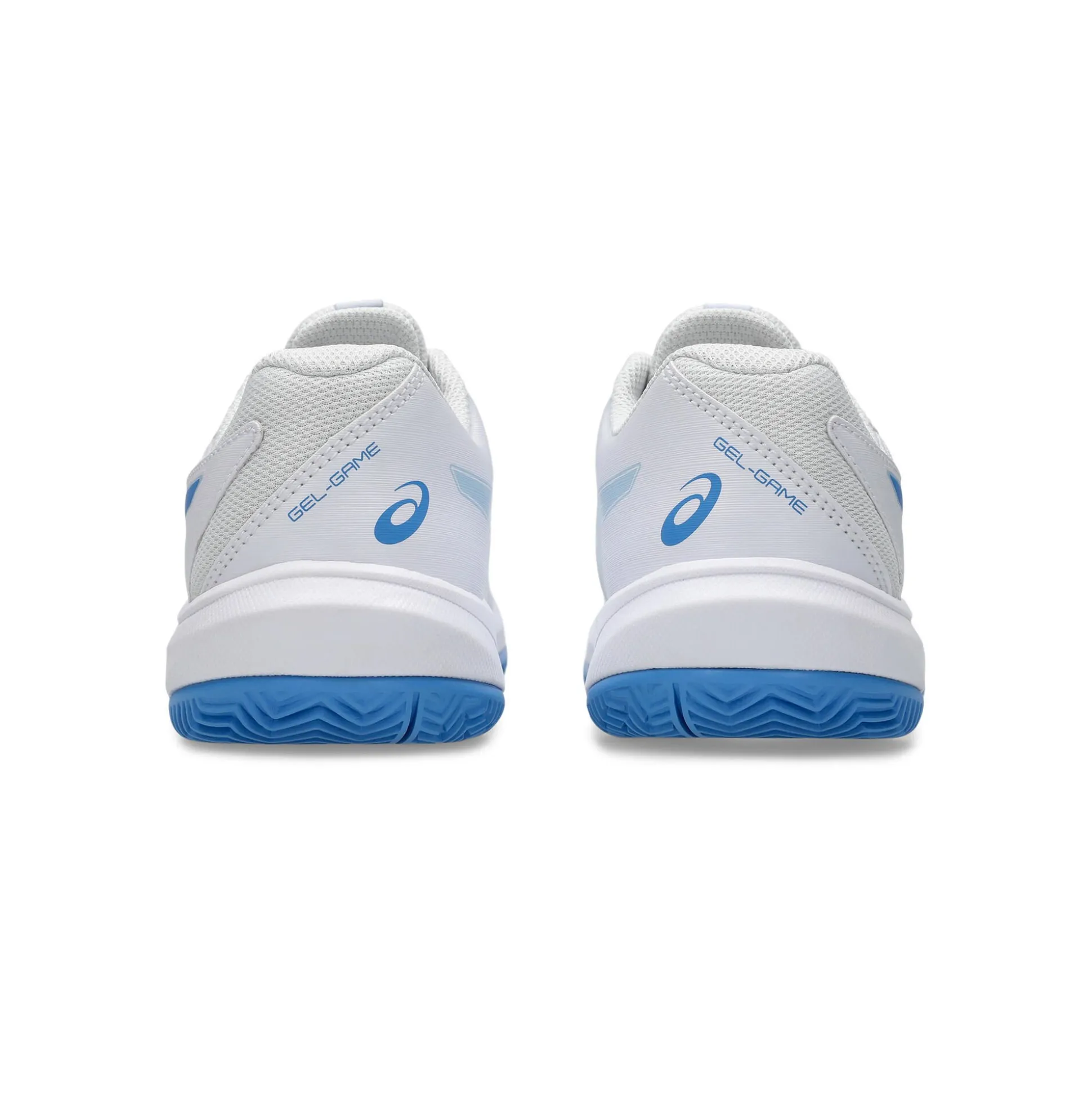Shop Gel-Game 10 GS Clay Court Shoe Kids - White, Blue Clay Court Shoes