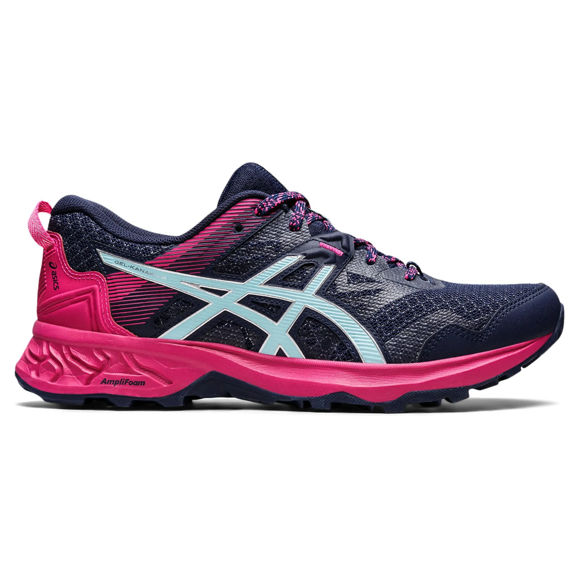 Sale Gel-Kanaku 4 Trail Running Shoe Women - Dark Blue, Pink Running Shoes