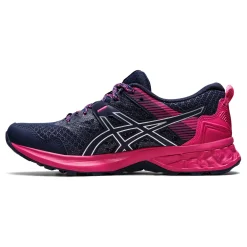 Sale Gel-Kanaku 4 Trail Running Shoe Women - Dark Blue, Pink Running Shoes