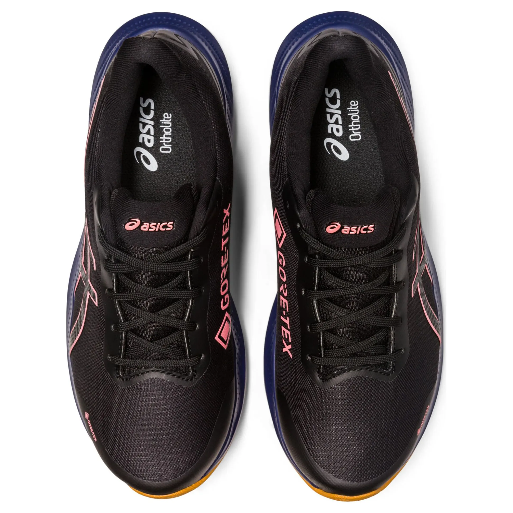 Shop Gel-Pulse 14 GTX Trail Running Shoe Women - Black, Orange Running Shoes