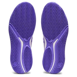 Cheap Gel-Resolution 9 Clay Court Shoe Women - White, Lilac Clay Court Shoes