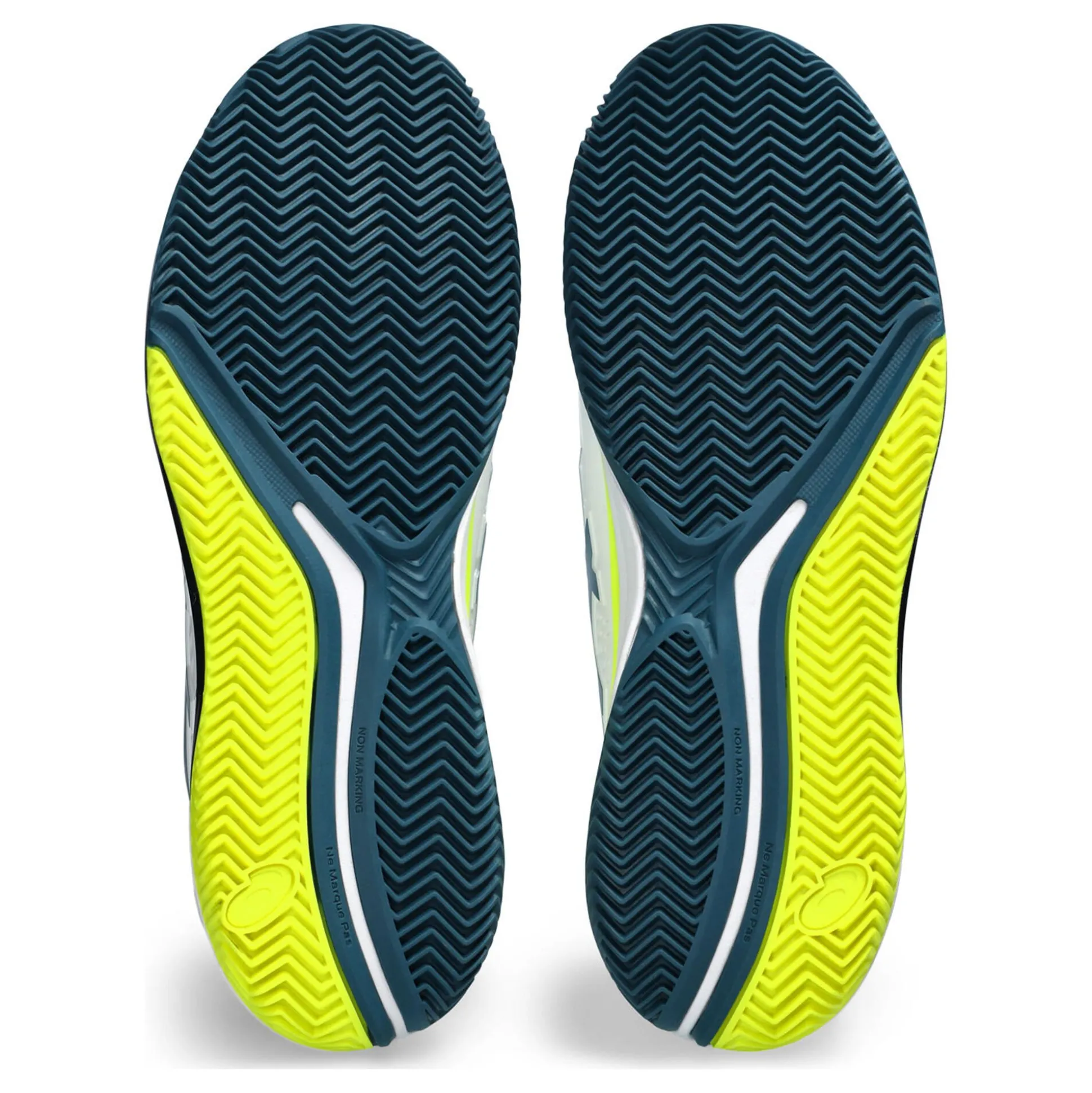 Store Gel-Resolution 9 Clay Court Shoe Men - White, Petrol Clay Court Shoes