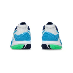 Cheap Gel-Resolution 9 Clay Court Shoe Men - White, Light Blue Clay Court Shoes