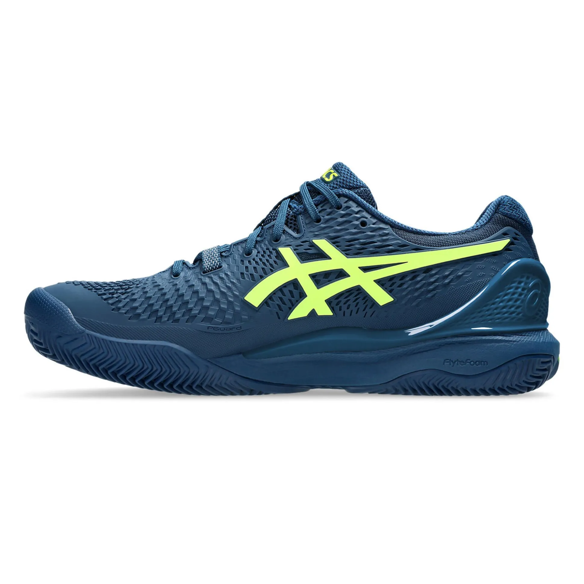 Clearance Gel-Resolution 9 Clay Court Shoe Men - Blue, Yellow Clay Court Shoes