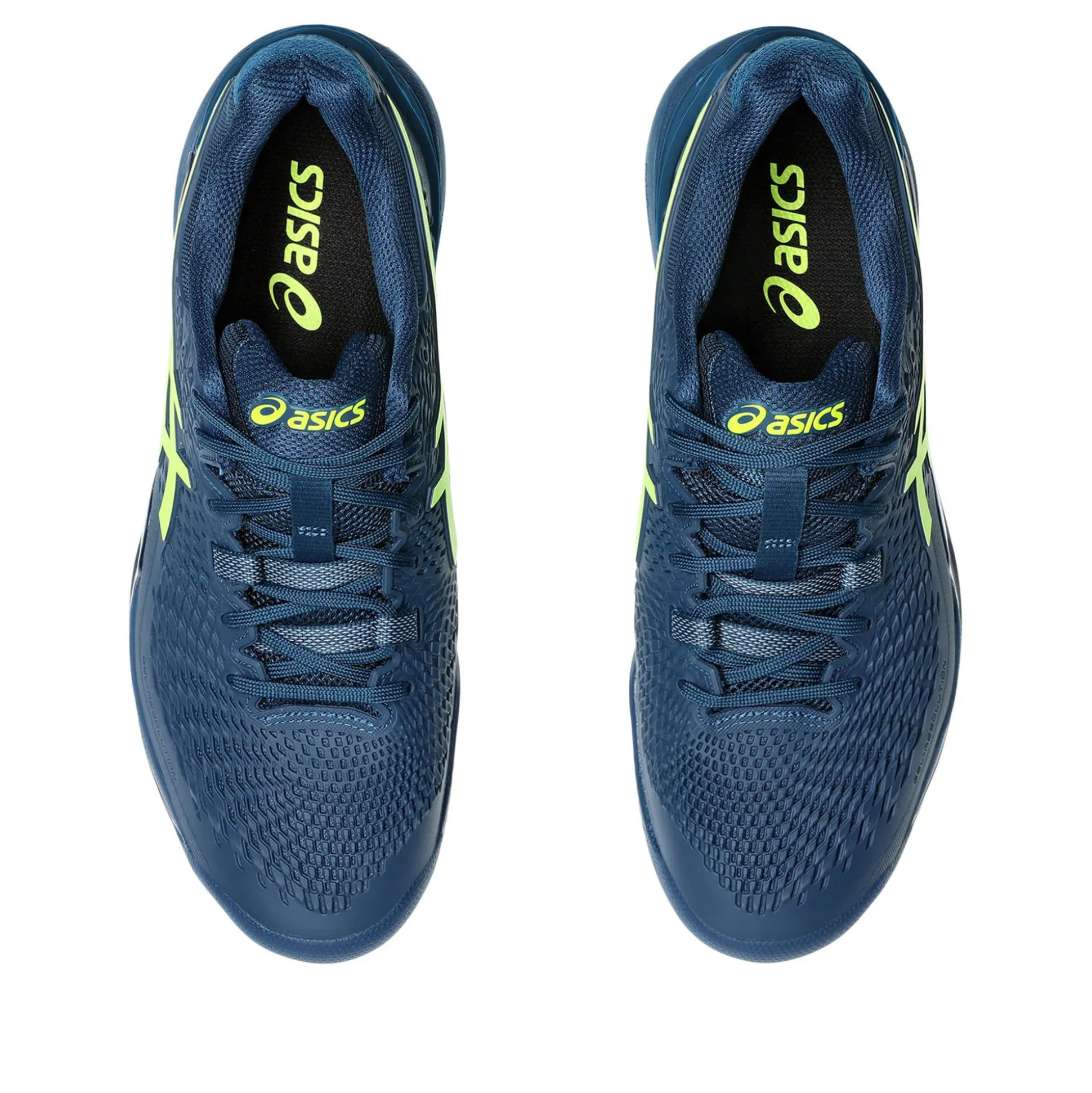 Clearance Gel-Resolution 9 Clay Court Shoe Men - Blue, Yellow Clay Court Shoes