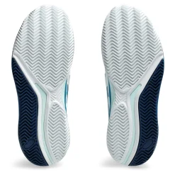 Outlet Gel-Resolution 9 Clay Court Shoe Women - White, Blue Clay Court Shoes