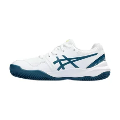 Flash Sale Gel-Resolution 9 GS Clay Court Shoe Kids - White, Petrol Clay Court Shoes