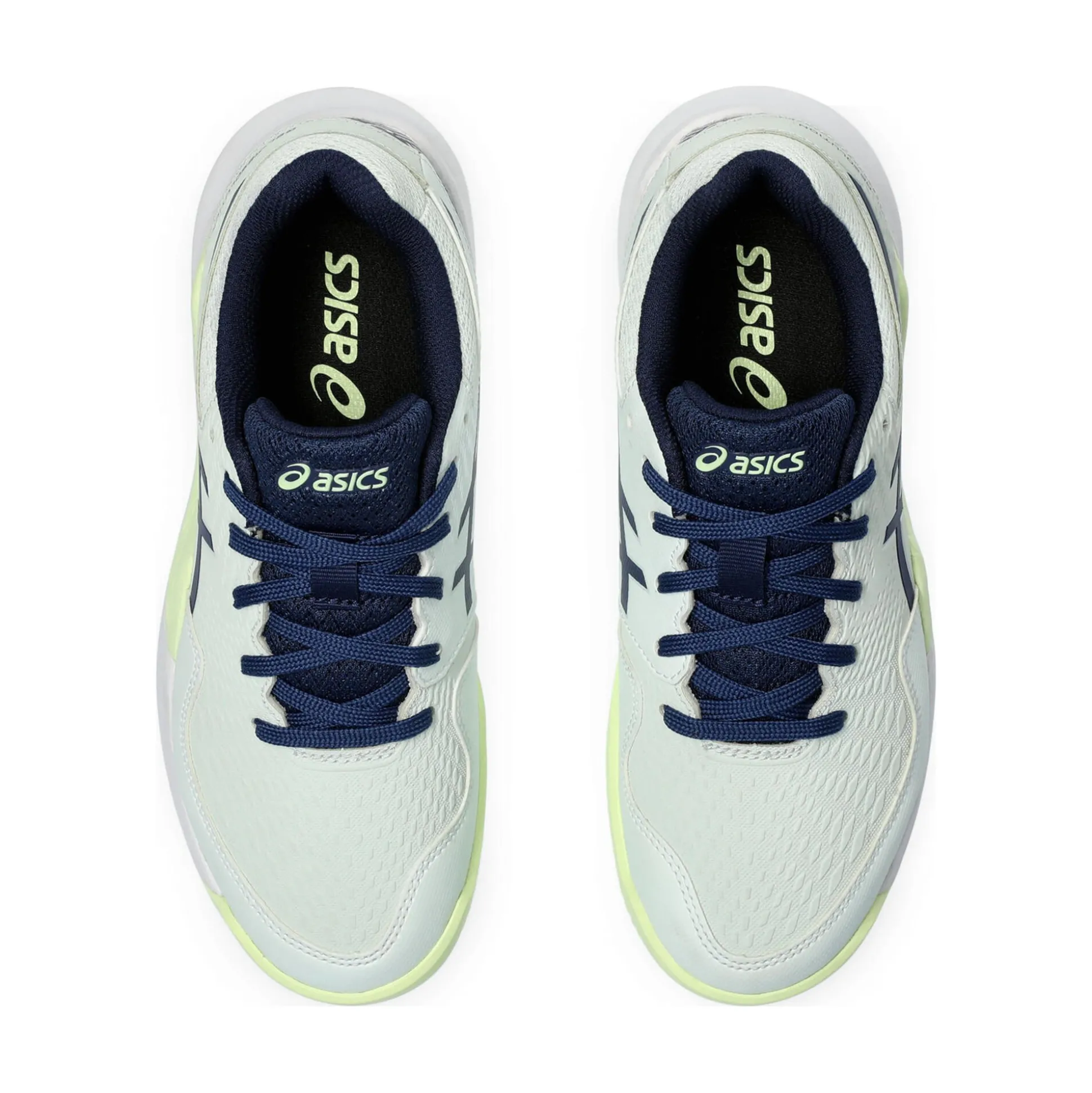 Fashion Gel-Resolution 9 GS Clay Court Shoe Kids - Mint, Dark Blue Clay Court Shoes