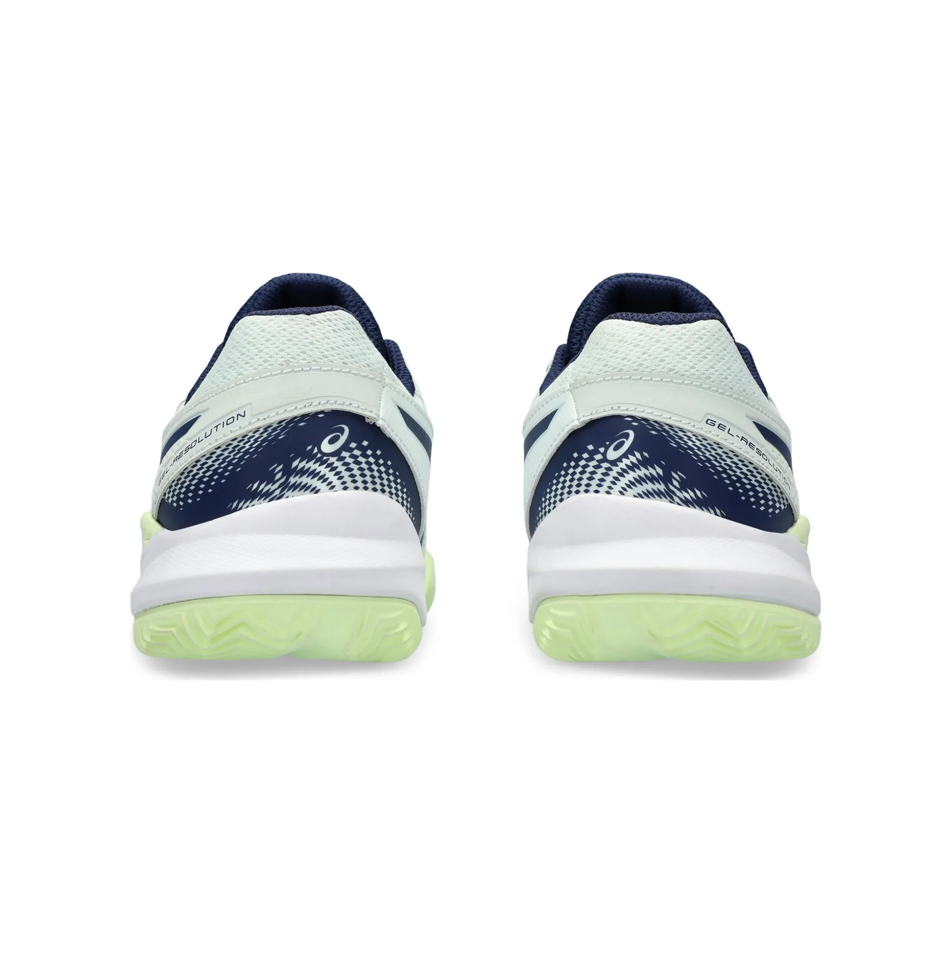 Fashion Gel-Resolution 9 GS Clay Court Shoe Kids - Mint, Dark Blue Clay Court Shoes