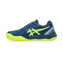 Sale Gel-Resolution 9 GS Clay Court Shoe Kids - Dark Blue, Neon Yellow Clay Court Shoes