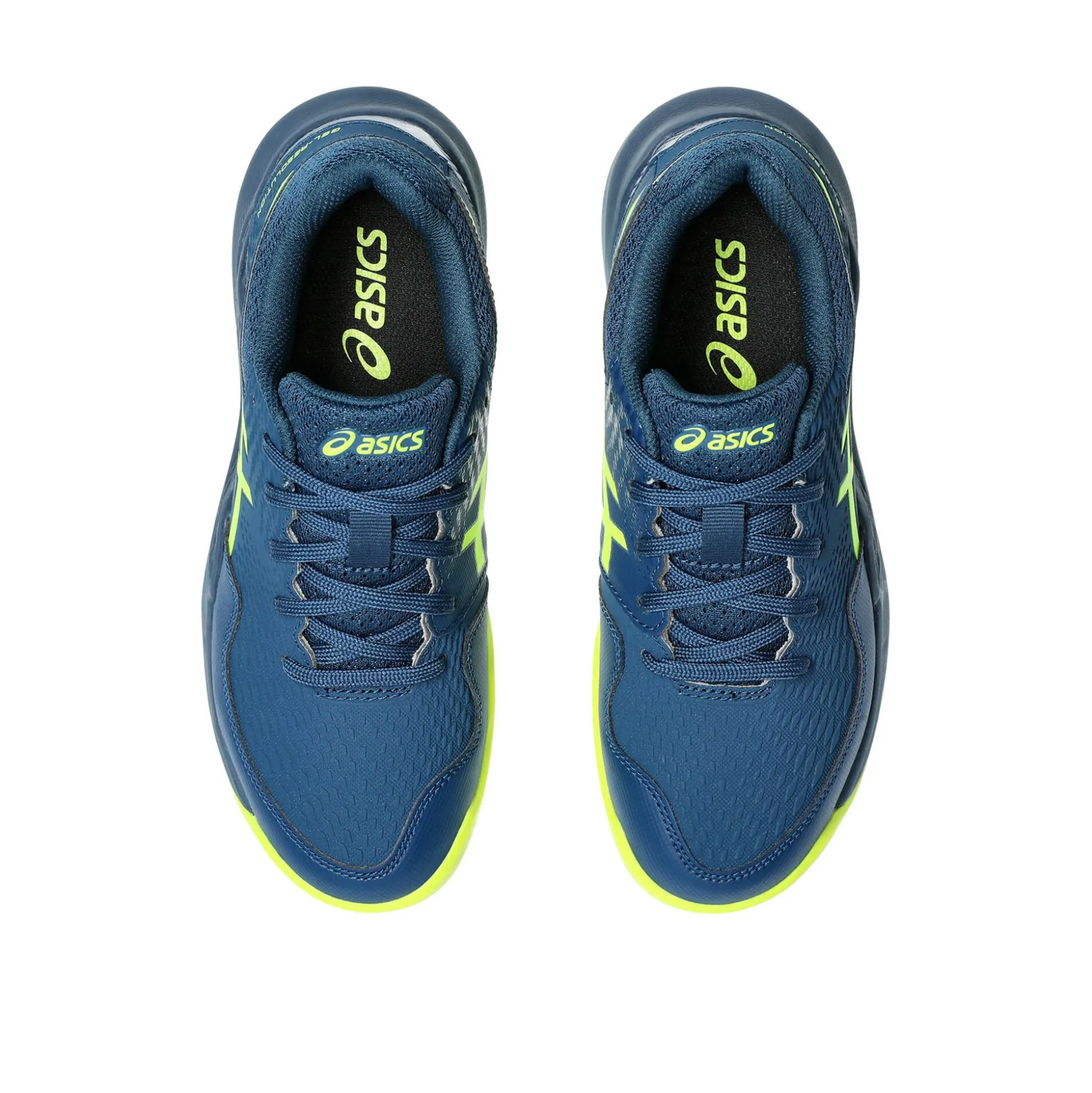 Sale Gel-Resolution 9 GS Clay Court Shoe Kids - Dark Blue, Neon Yellow Clay Court Shoes