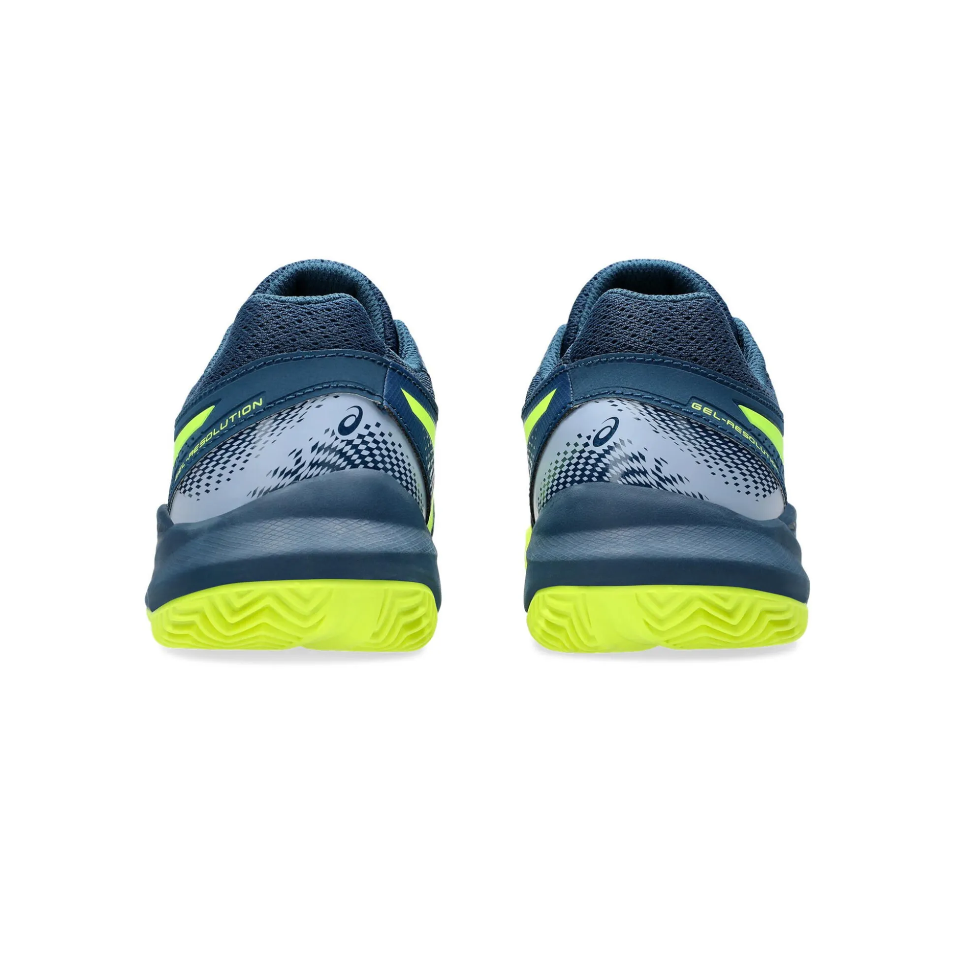 Sale Gel-Resolution 9 GS Clay Court Shoe Kids - Dark Blue, Neon Yellow Clay Court Shoes