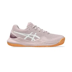 Fashion Gel-Resolution 9 GS Clay Court Shoe Kids - Beige, White Clay Court Shoes