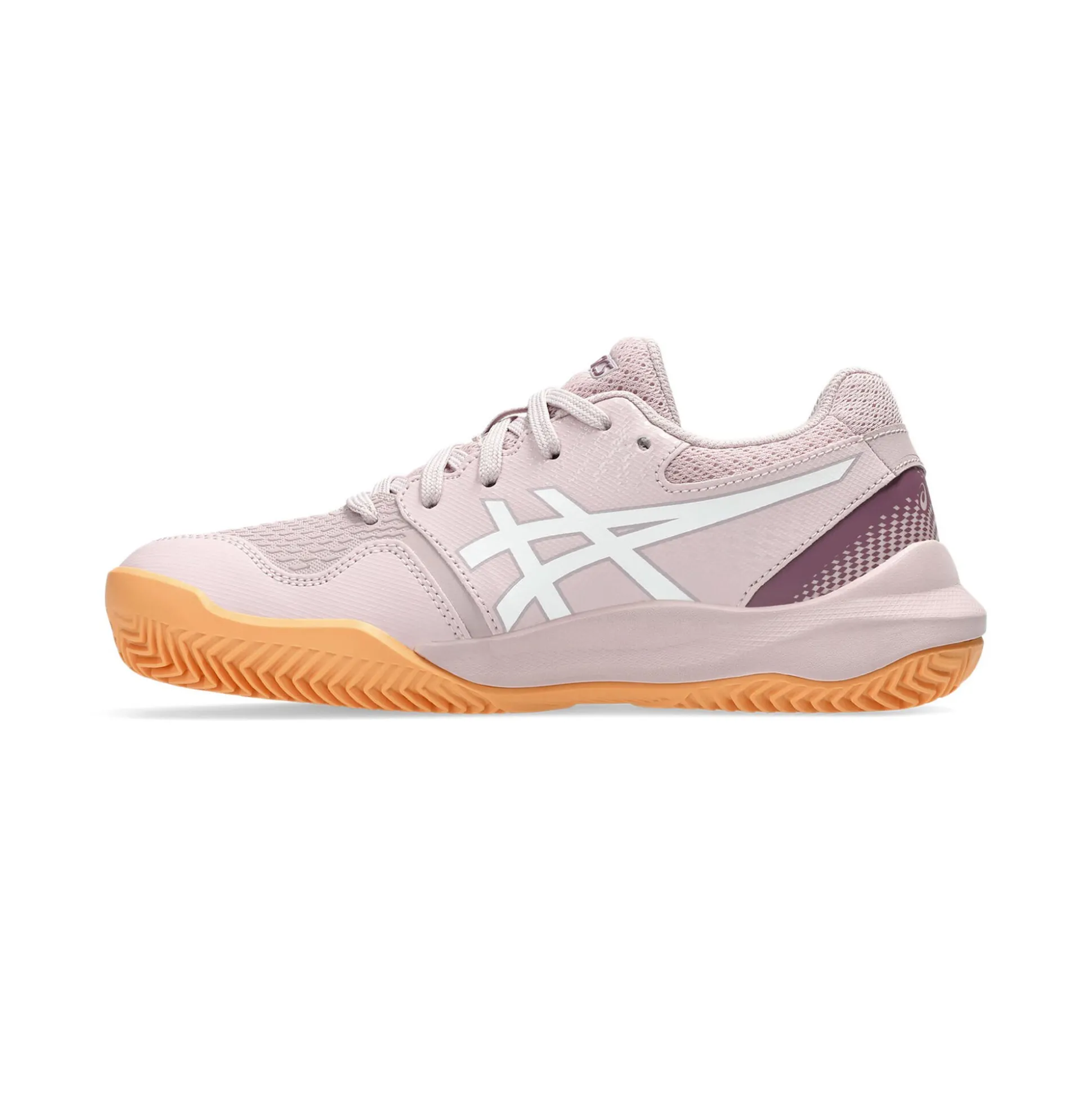 Fashion Gel-Resolution 9 GS Clay Court Shoe Kids - Beige, White Clay Court Shoes